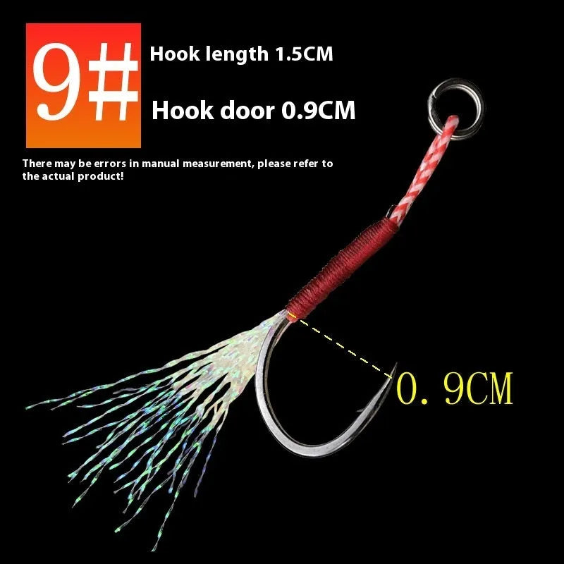 Bright wire iron plate single hook fishhook for boat and sea fishing in multiple sizes