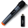 Black ZANSONG V12 wired dynamic microphone with display and audio cable
