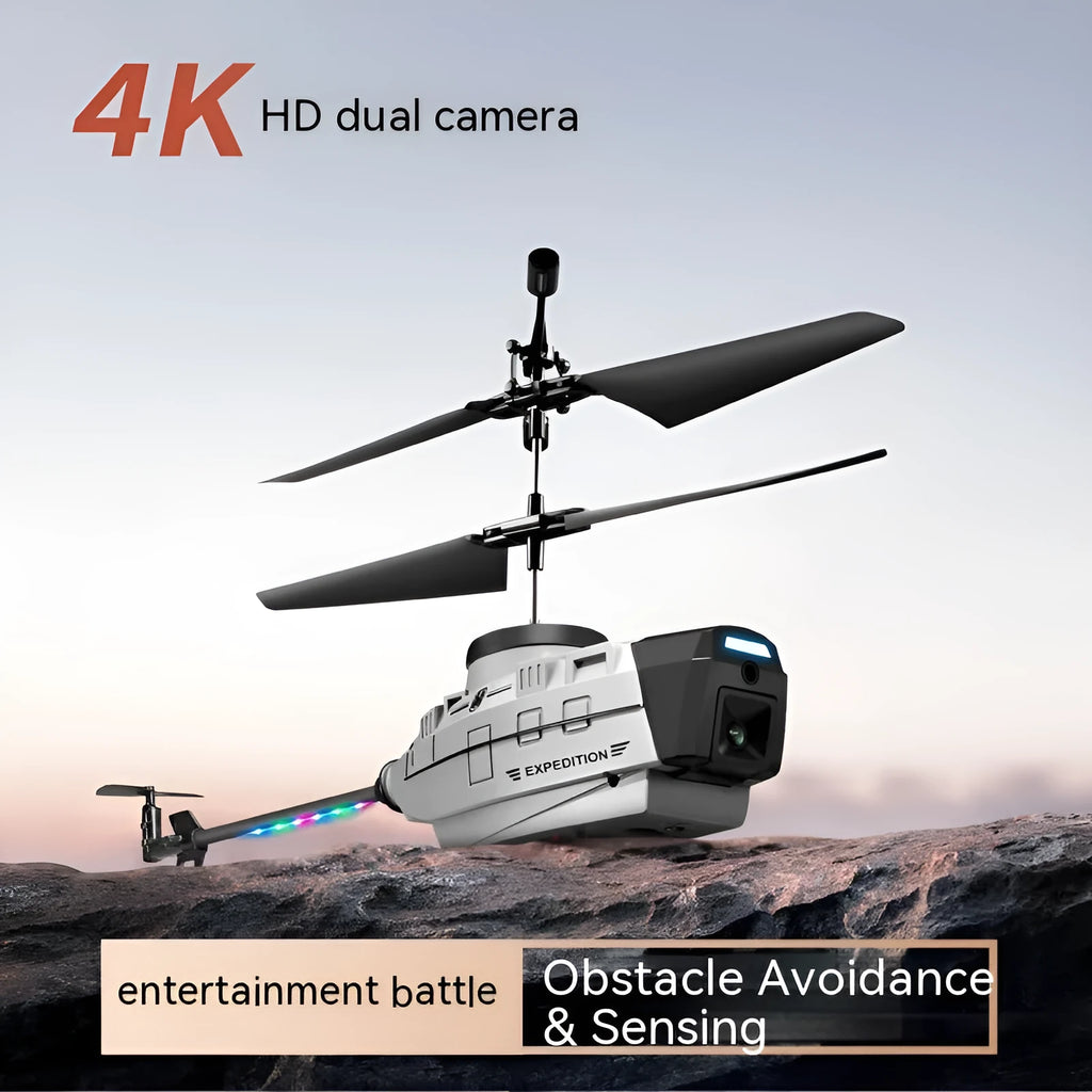 Heifeng reconnaissance UAV plastic helicopter with obstacle avoidance and gesture control under 30cm size