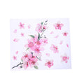 Two sizes of pink cherry blossom flower car sticker on a white background.