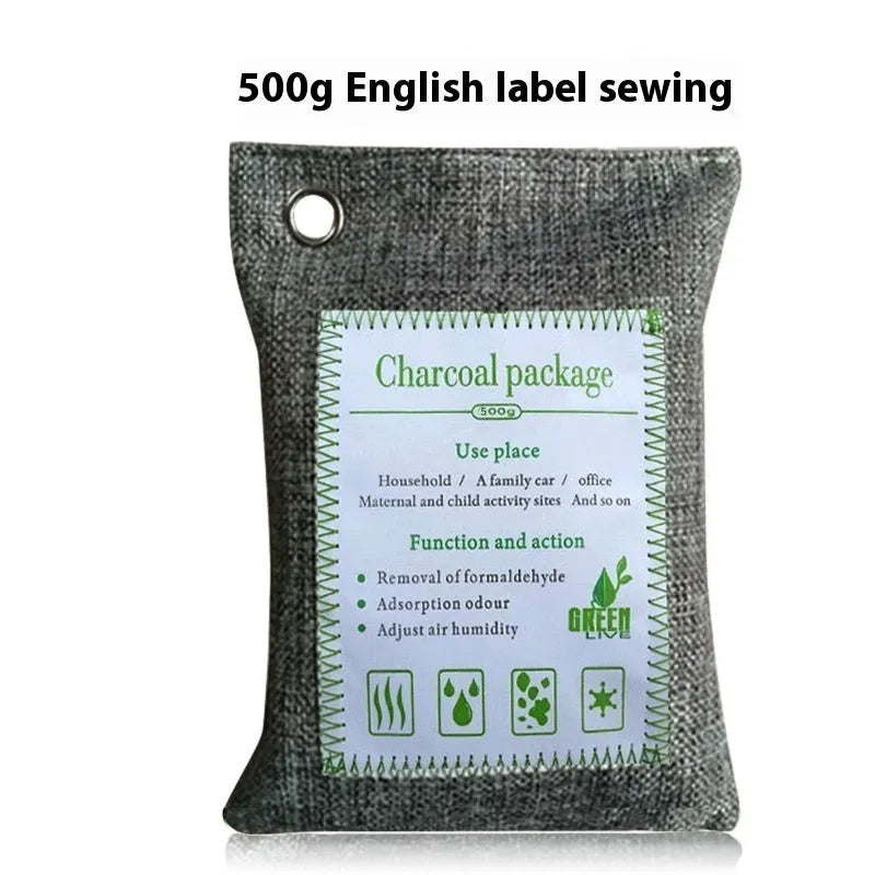 Bamboo charcoal wrapped formaldehyde removal activated carbon bags for household air purification