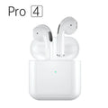 Pro4 White and Pro4 Black in-ear wireless Bluetooth sports headphones with waterproof design.