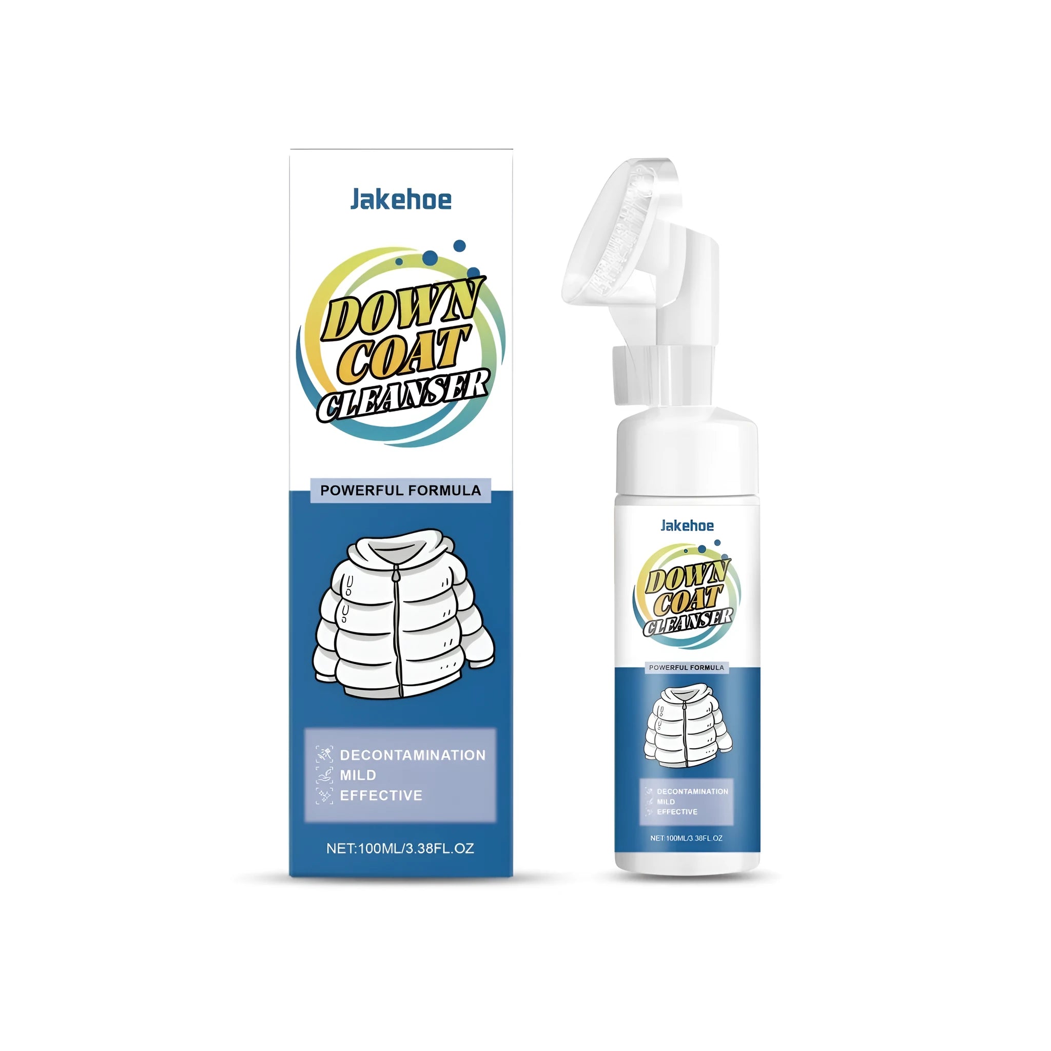 100ml bottle of down coat cleaning agent for feather jackets