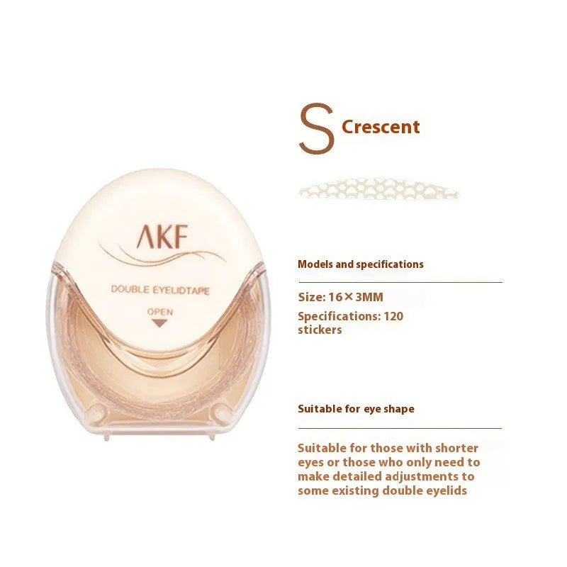 Roll of invisible lace double eyelid stickers in three colour options.