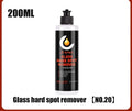 Jar of glass oil film remover cleaning cream for car windshields