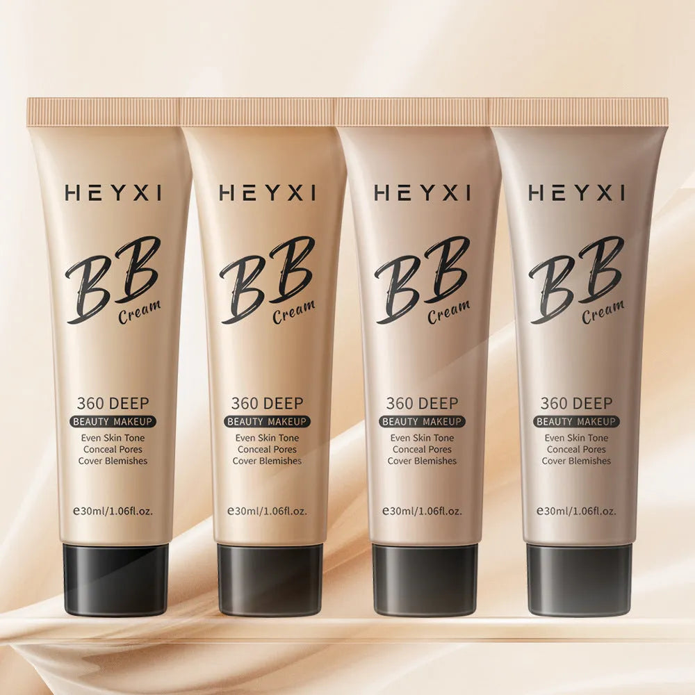 Waterproof sweat-proof BB cream foundation in four shade options 01 02 03 04
