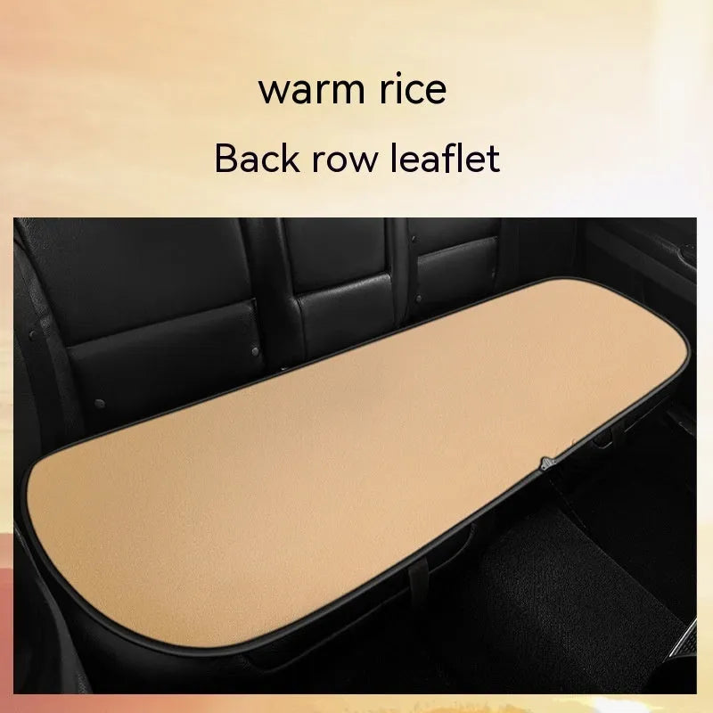 Auto heating car cushion with cotton filling in beige, black, or coffee colours for single or double car seats