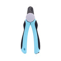 Blue heavy-duty dog nail clippers with safety guard for large dogs with thick nails