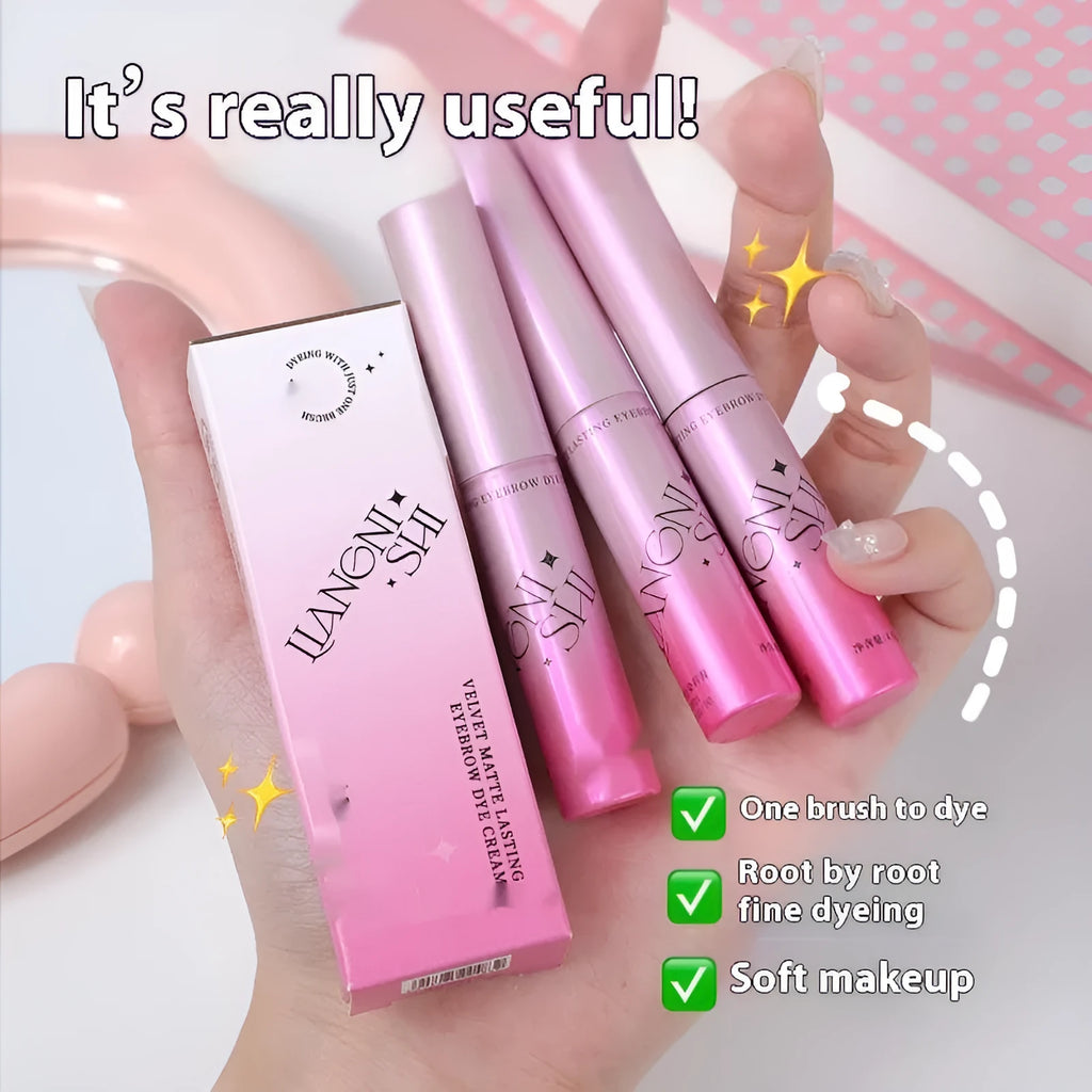 Velvet Fog eyebrow cream in four shades with 4.5g content for natural brow definition