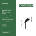 Outdoor aluminium ground lamp with COB LED for garden lighting on grass.