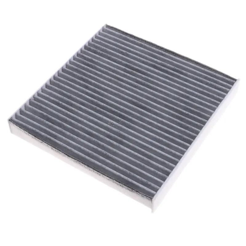 Grey Geely car air conditioning filter element measuring 215mm by 210mm by 30mm