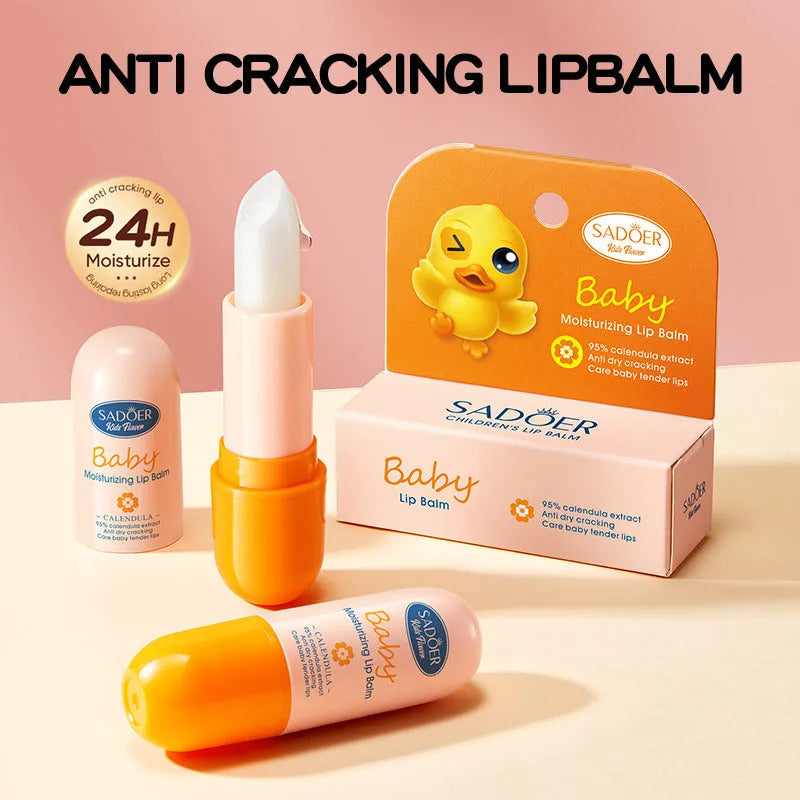 Anti-chapped moisturising lipstick in multiple flavour variants with hyaluronic acid and vitamin E