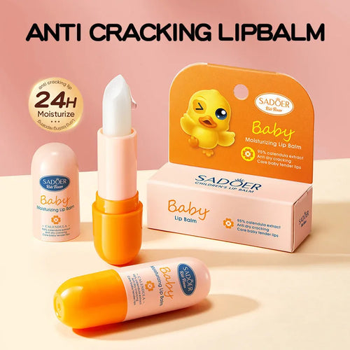 Anti-chapped moisturising lipstick in multiple flavour variants with hyaluronic acid and vitamin E