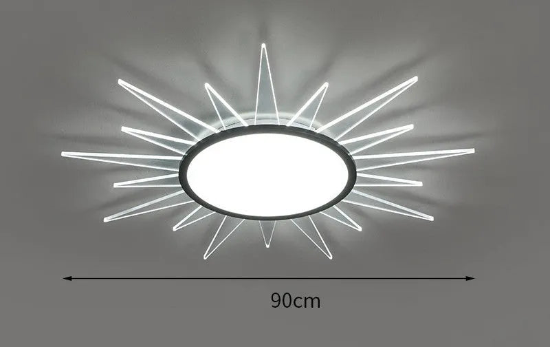 Aluminium circular LED ceiling lamp with remote dimming in multiple diameter sizes