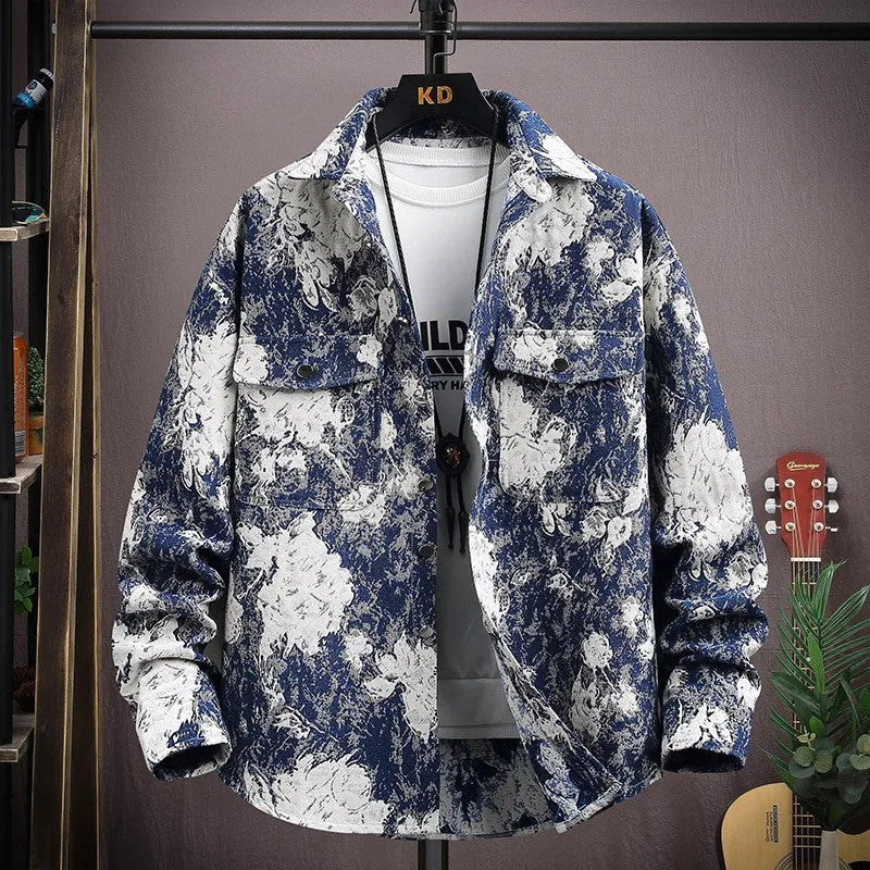 Casual lapel shirt coat with straight hem design and long sleeves in multiple colour options