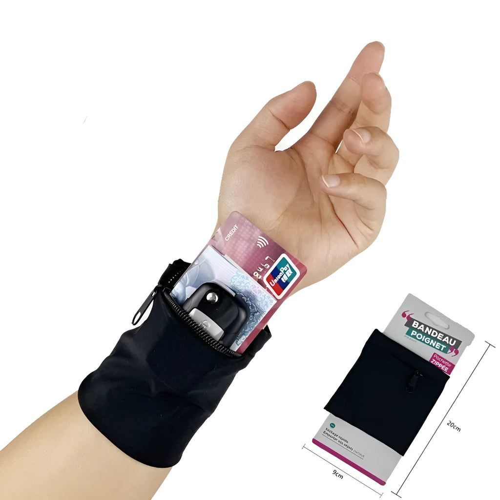 Waterproof OPP wrist bag armband sleeve measuring 10x10.5cm for mobile phone carrying