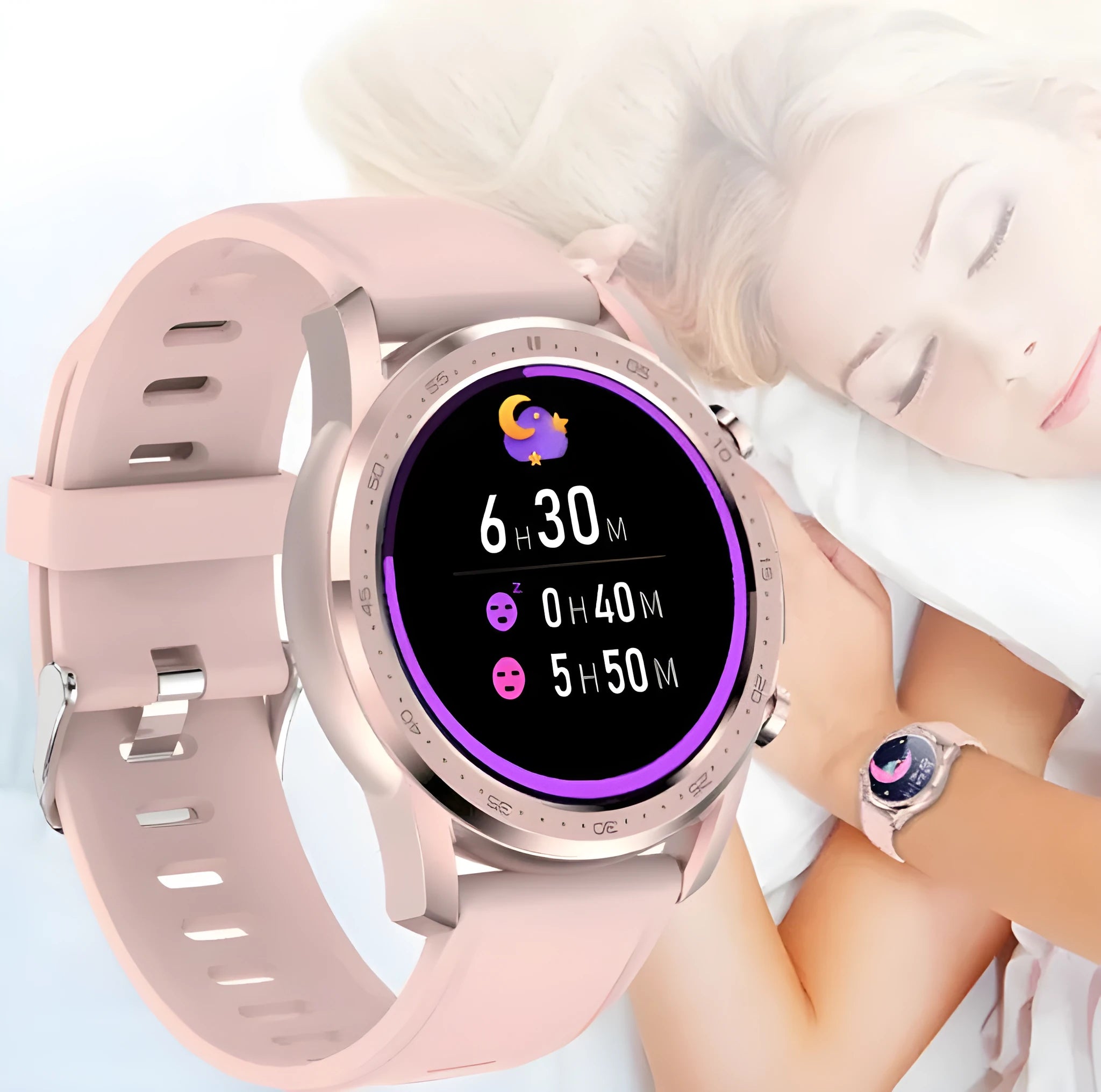 Youth2 body temperature smart bracelet with 1.3-inch touchscreen on wrist