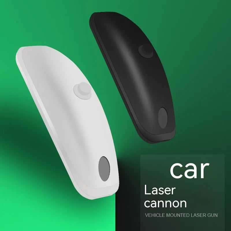 Car anti-collision strobe light with remote control showing white and black options