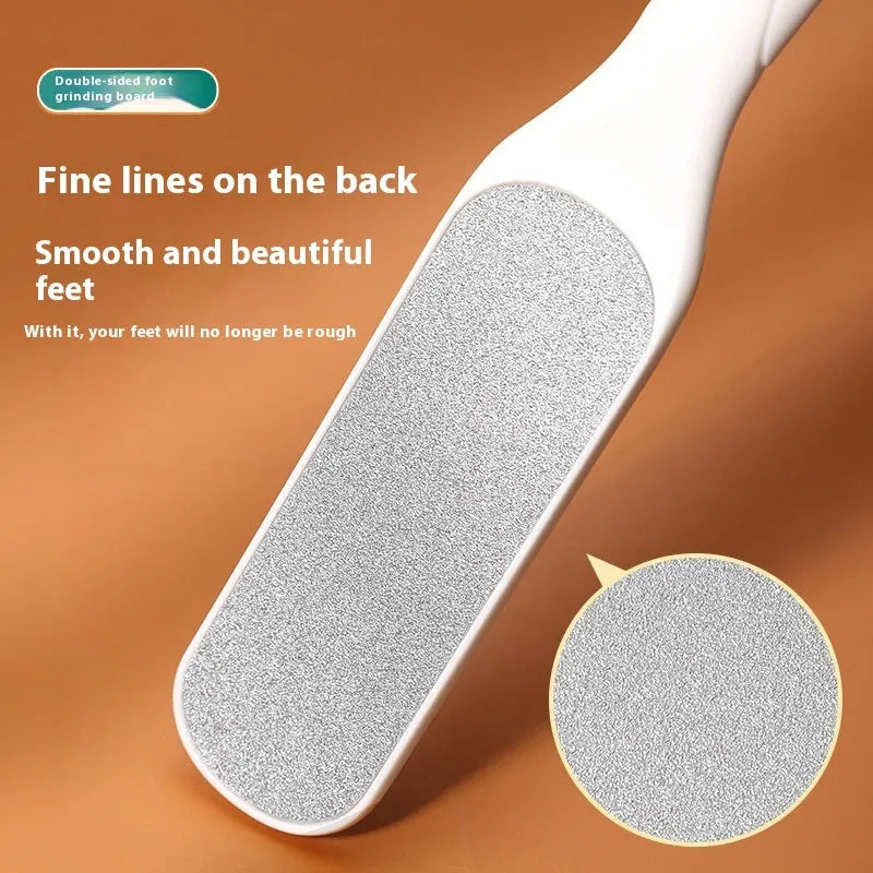 Stainless steel foot grinder with double-sided sandpaper file surface for foot repair