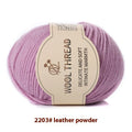 Hand knitting wool yarn roll for baby clothes with 10 needle specification in various colours