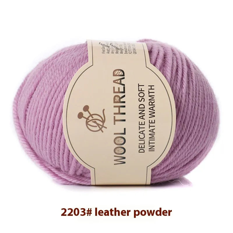 Hand knitting wool yarn roll for baby clothes with 10 needle specification in various colours