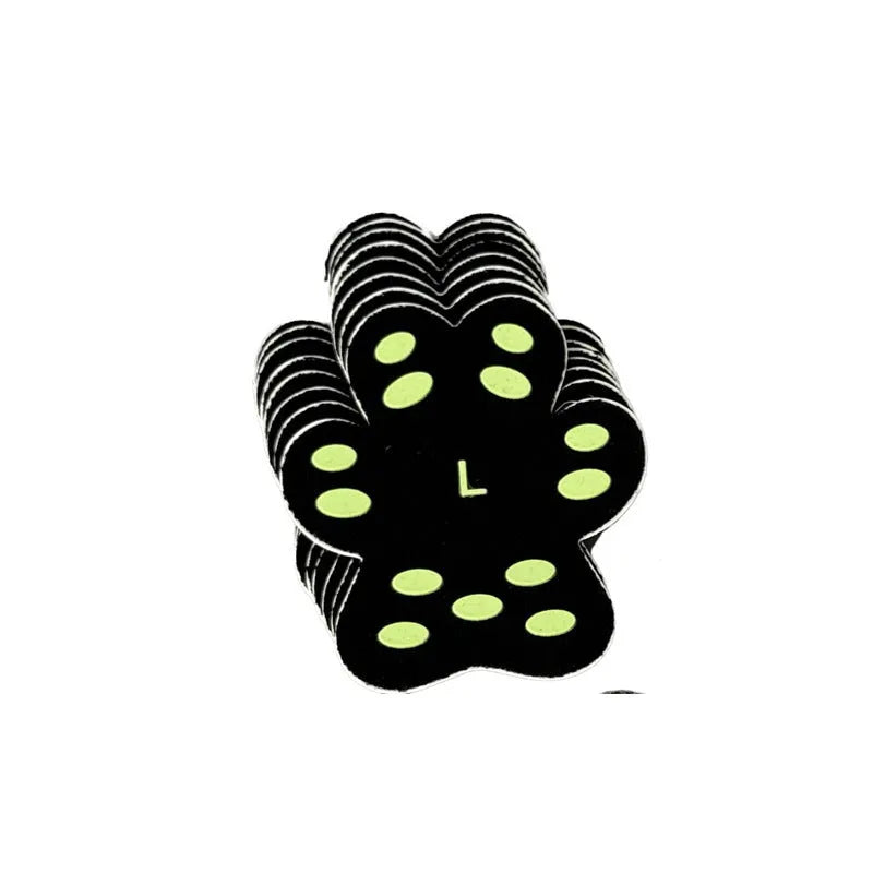 Pack of 8 breathable silicone cloth dog claw protection footstickers in S or M size