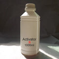 One litre bottle of eco-solvent ink activator for water transfer printing with strong tensile property
