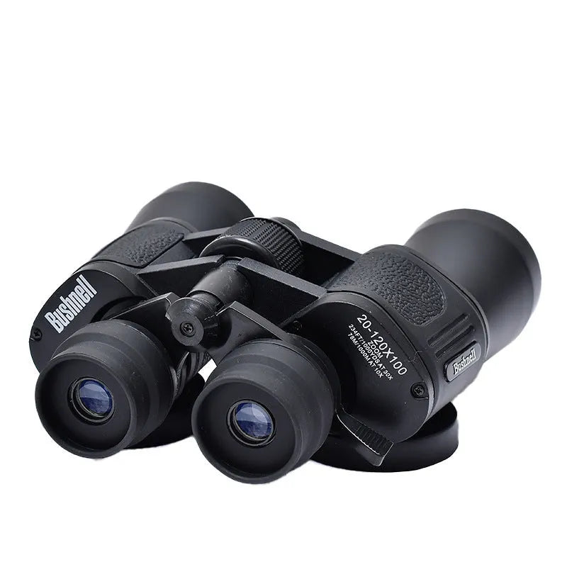 Outdoor binoculars with continuous zoom 20-120x magnification and 100mm objective lenses