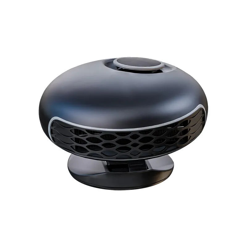 Black ABS car warm air blower heater with 130cm cable for 12V 24V vehicle defrosting