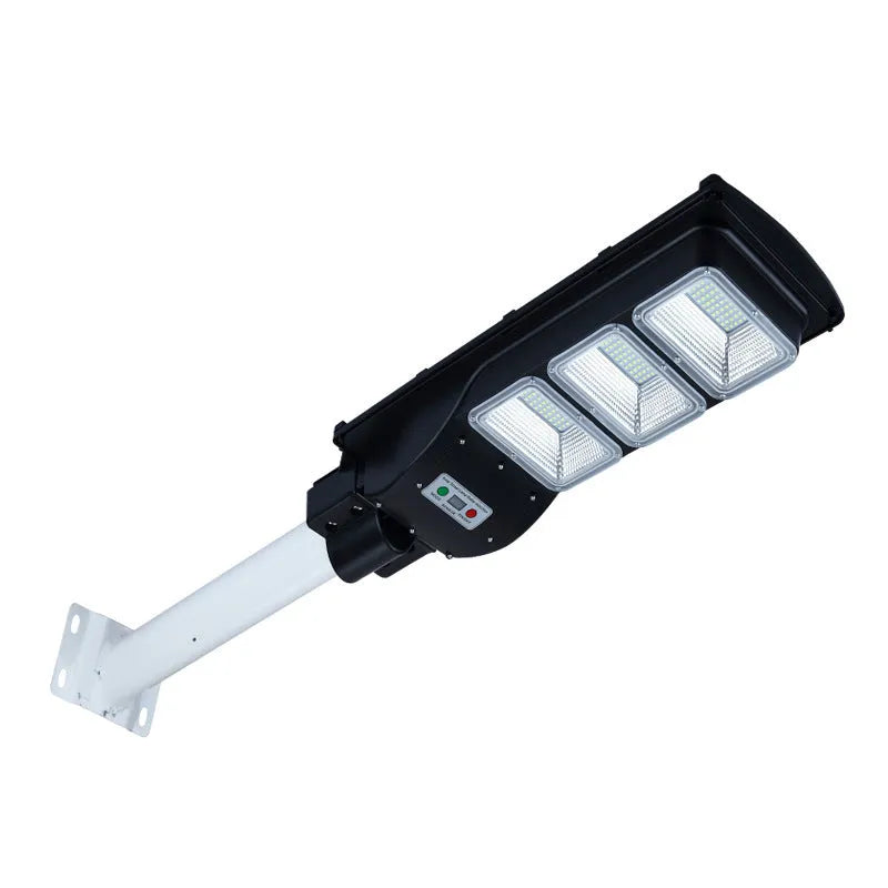 Integrated solar street light with LED panel and remote control for outdoor use