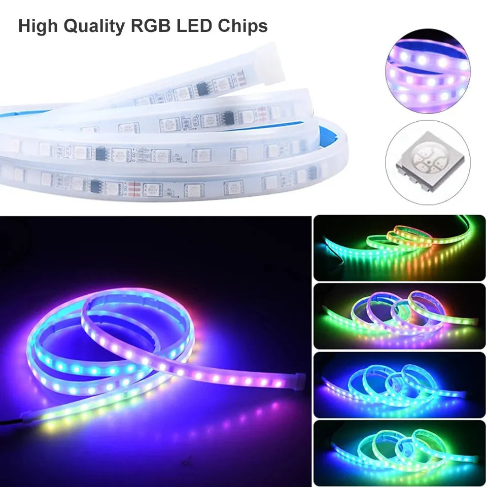 Automotive LED strip lighting for General Motors vehicles in three lengths with multiple colour options