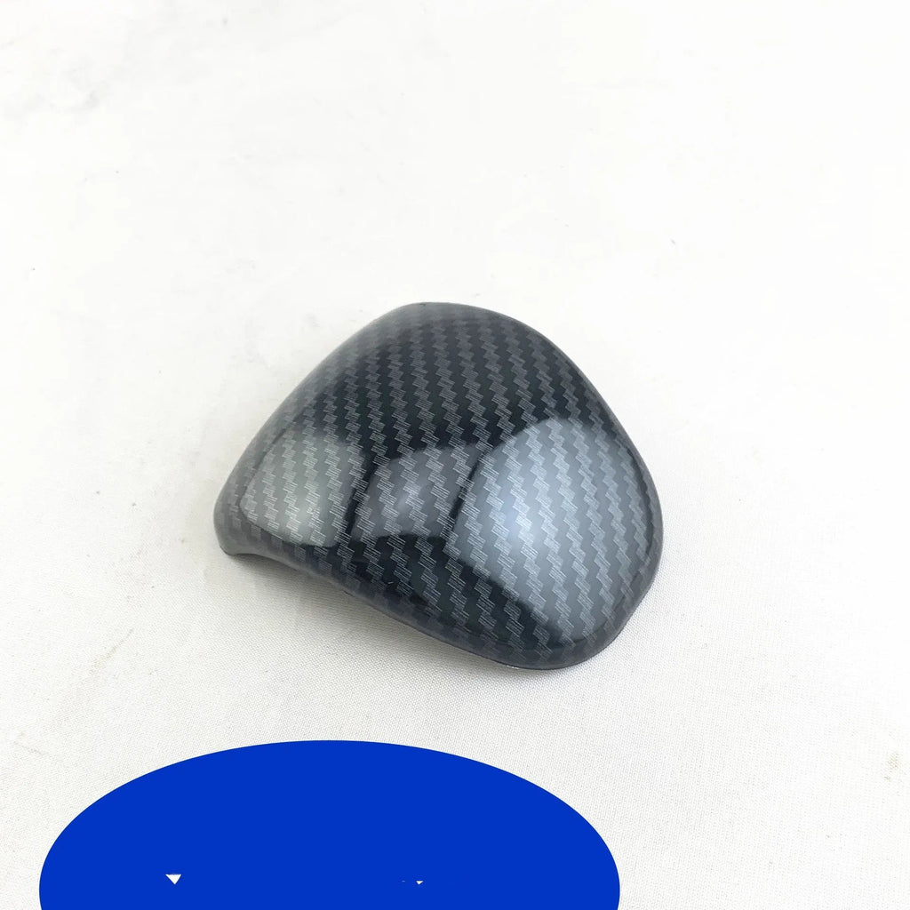 Carbon fibre pattern ABS plastic gear shift cover for Smart RunK3 manual transmission.