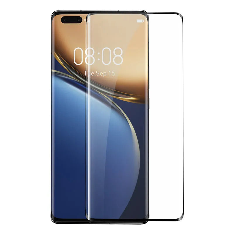 Black curved tempered glass screen film for Honor Magic3 Pro Zhi Zhen with full rubber edge