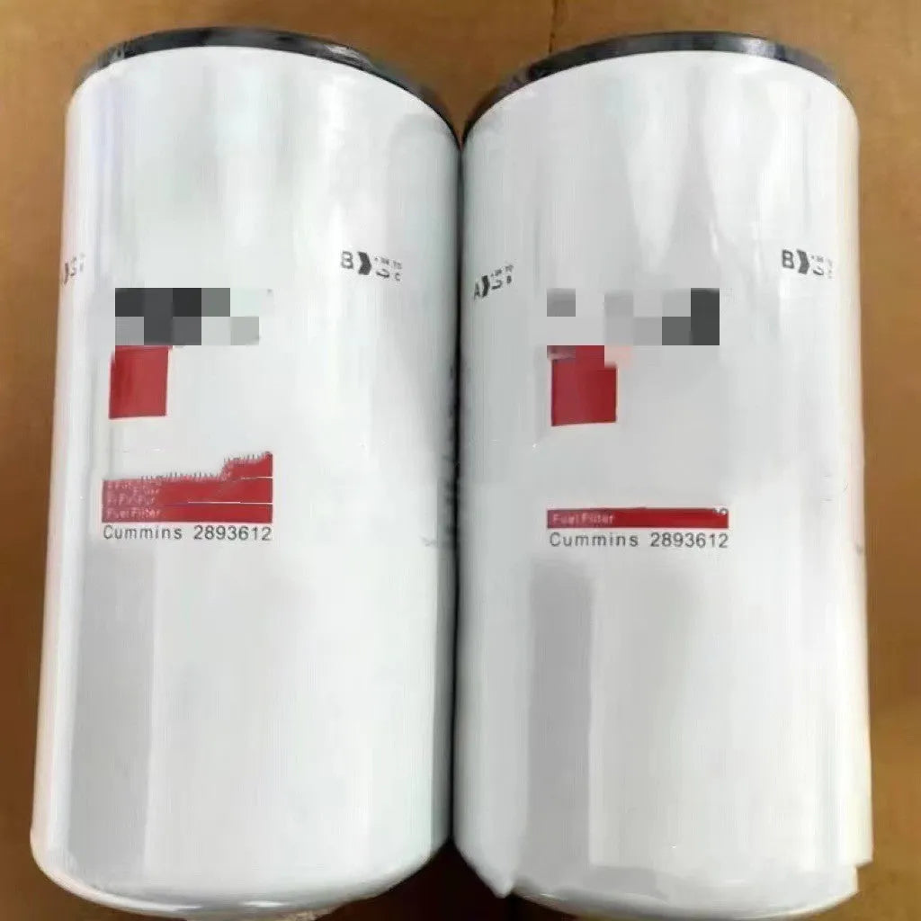 FF5776 white metal folding diesel filter element with 2mm ports for automotive oil systems.