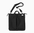 Retro canvas crossbody messenger bag in military green showing laptop compartment and phone storage