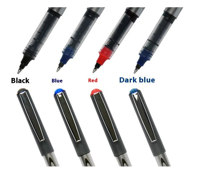 12-pack of 0.5mm water-based quick-drying signature pens with plastic shells in four ink colour options
