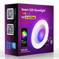 Smart RGBW colour changing ceiling lamp with American E26 base and remote control