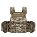 Men's camouflage tactical vest in polyester fabric with free size fitting for outdoor training