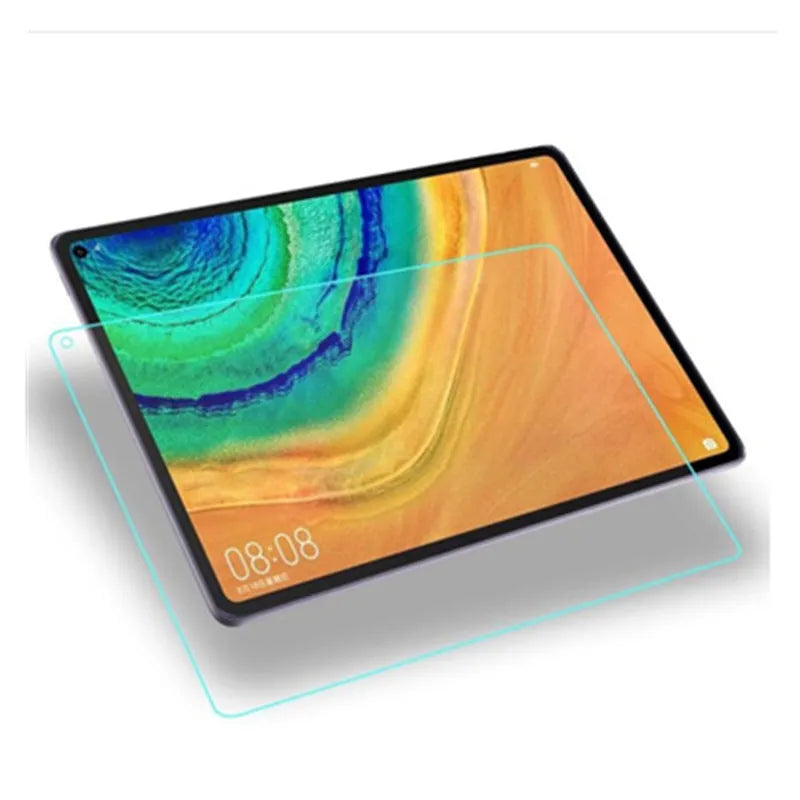 Tempered glass screen protector for Huawei MatePad and MatePad Pro tablets on a white background.