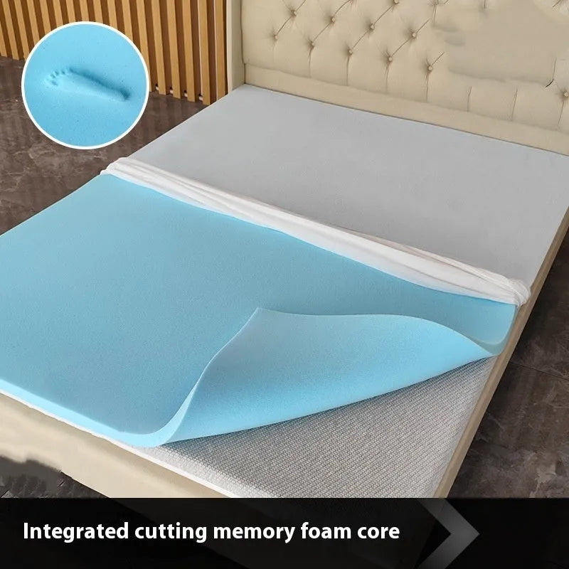 Gel memory cotton thin tatami mattress showing regenerated cellulose fibre fabric with artificial latex core in multiple thickness options