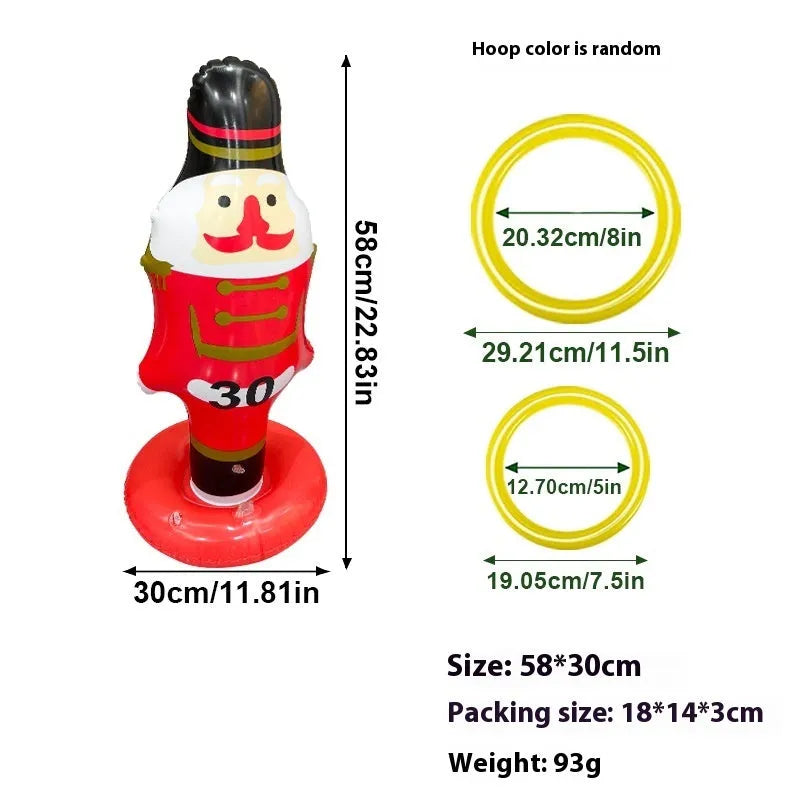 PVC inflatable throwing toy in character design options for teenagers