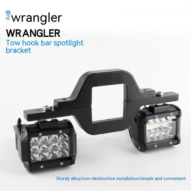 Black aluminium alloy LED reversing light bracket for Jeep Wrangler model TG-TG