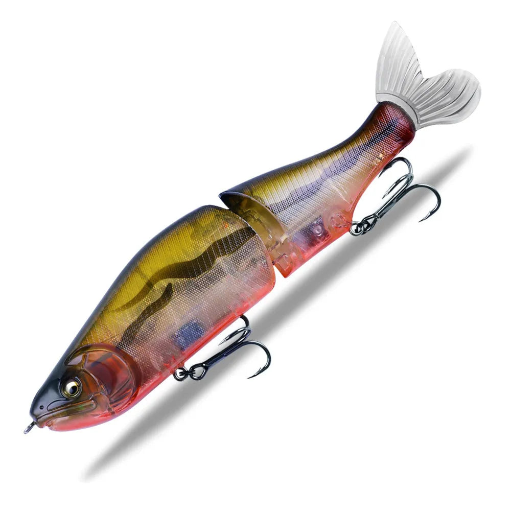 185mm plastic swimming fishing bait for bass available in multiple colours