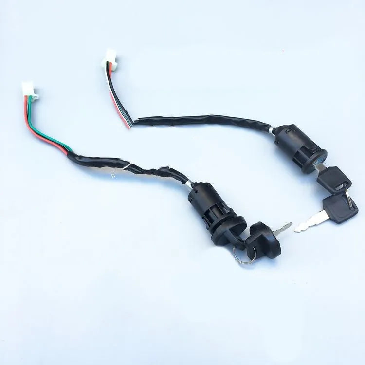 Waterproof plastic electric door lock for car accessories with multiple electrical configuration options