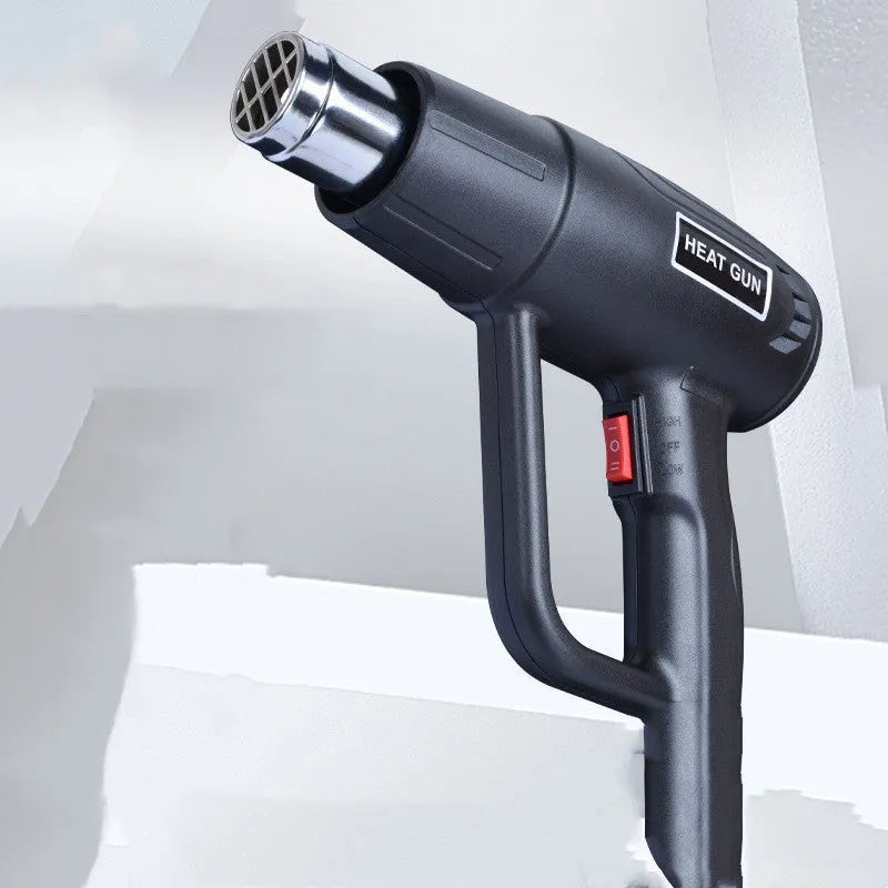 2000W industrial hot air tool with temperature control settings and grid-pattern air outlet
