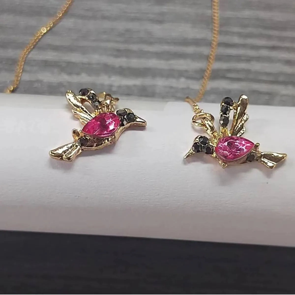 Bird hanging long drop earrings with mixed zirconium wings in alloy material