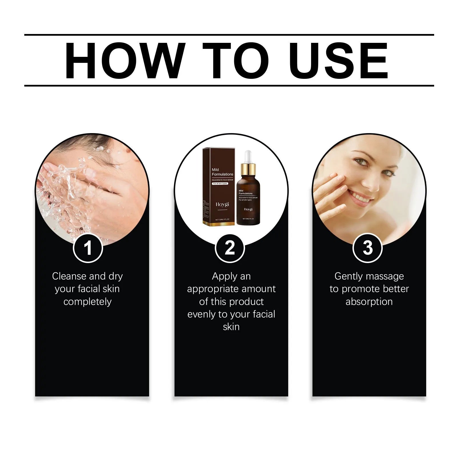 30ml facial skin care essence bottle with arbutin collagen vitamin C hyaluronic acid