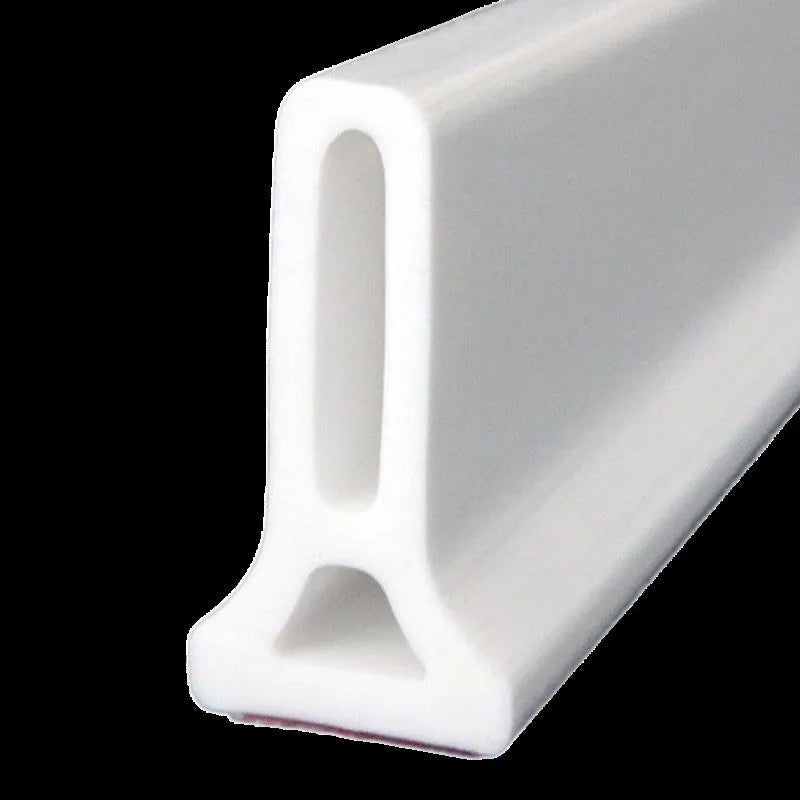 Flexible TPE bathroom water blocking strip for shower room dry wet separation in black, white, or grey