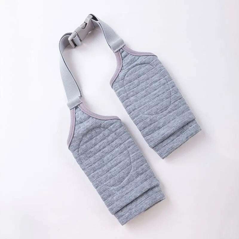Adjustable dog knee protector with extra-thick elbow padding and coordinating scarf in blue colour