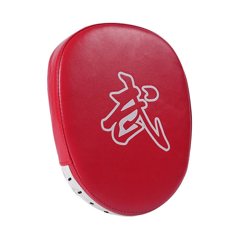 Boxing punch mitts and hand targets for Muay Thai training in curved and flat styles with multiple colour options